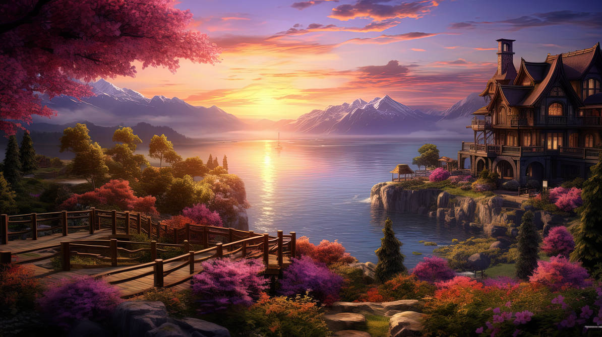 Fantasy Desktop Wallpaper 0074 by Grimwalds-AI-Fantasy on DeviantArt