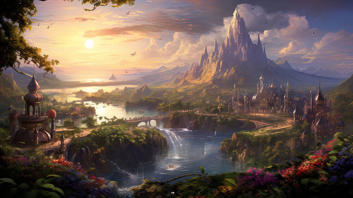 Pc Fantasy Background Fantasy Desktop Wallpaper 0069 by Grimwalds-AI-Fantasy on DeviantArt
