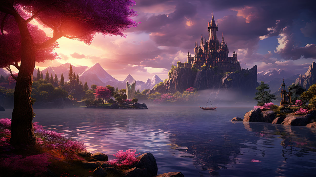 Fantasy Desktop Wallpaper 0437 by Grimwalds-AI-Fantasy on DeviantArt