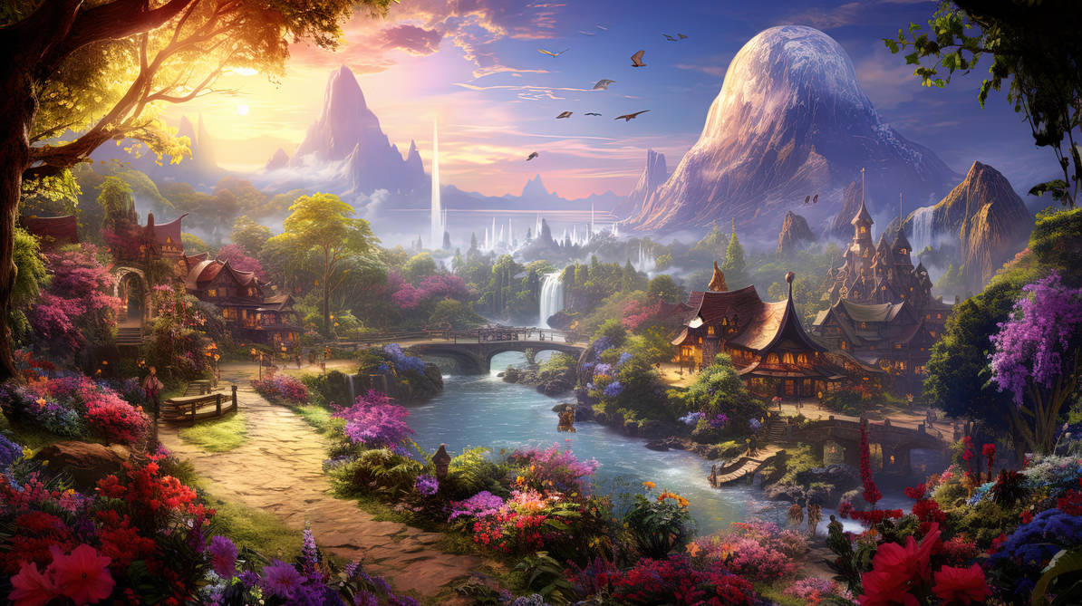 Fantasy Desktop Wallpaper 0778 by Grimwalds-AI-Fantasy on DeviantArt