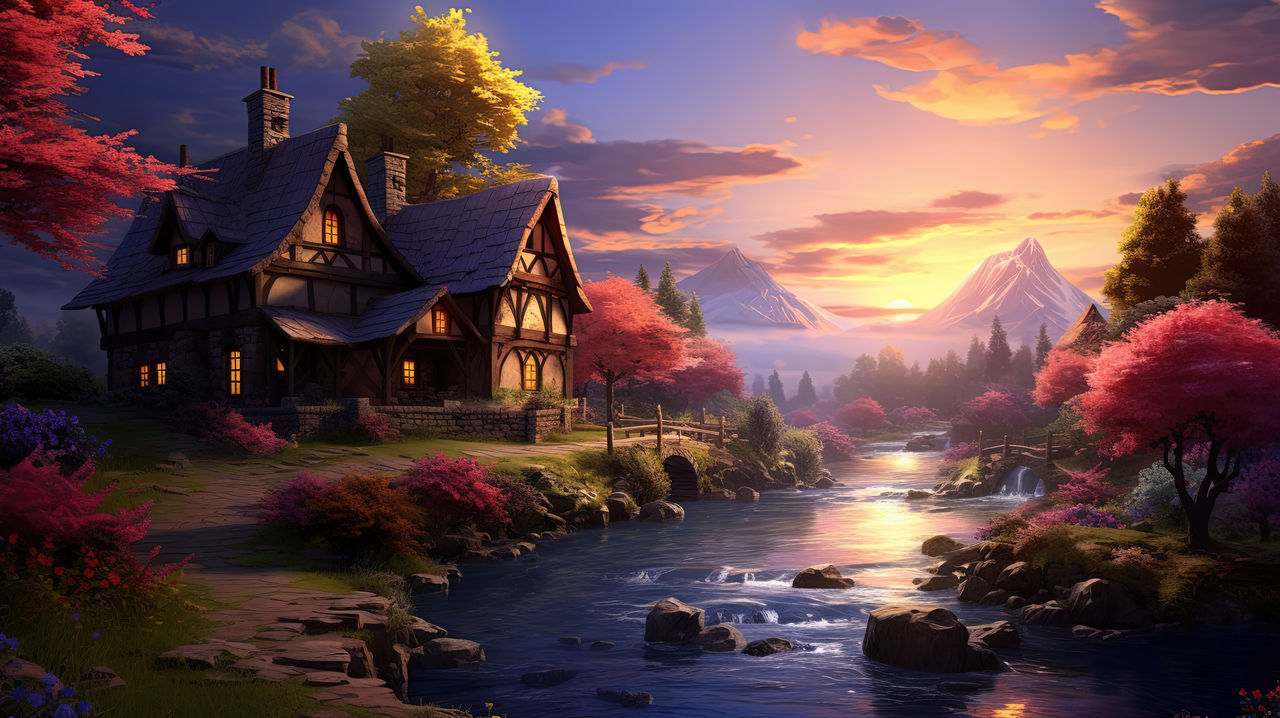 Pc Fantasy Background Fantasy Desktop Wallpaper 0810 by Grimwalds-AI-Fantasy on DeviantArt