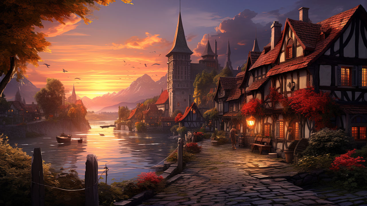 Fantasy Image Style Fantasy Desktop Wallpaper 0836 by Grimwalds-AI-Fantasy on DeviantArt