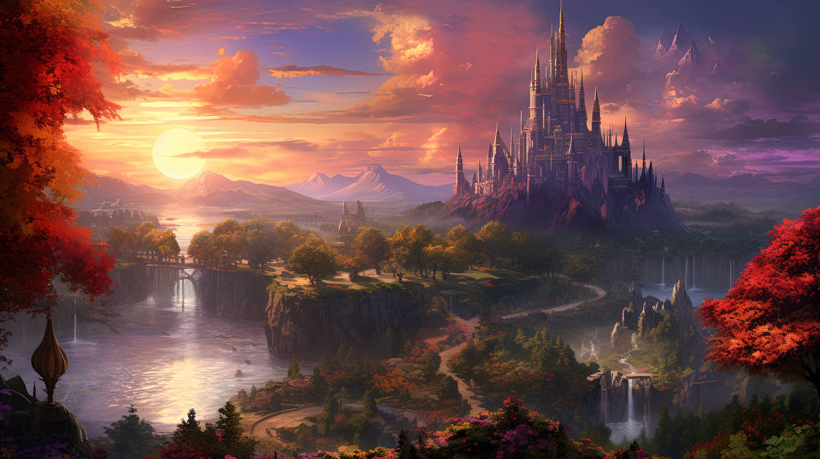 Pc Fantasy Background Fantasy Desktop Wallpaper 3010 by Grimwalds-AI-Fantasy on DeviantArt