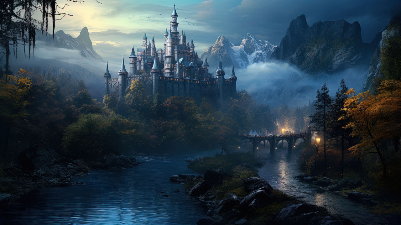 Fantasy Desktop Wallpaper 1186 by Grimwalds-AI-Fantasy on DeviantArt