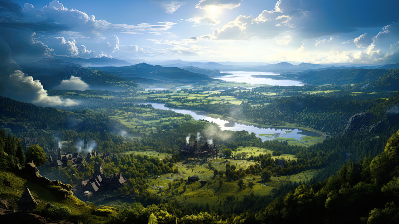 Fantasy Desktop Wallpaper 17279 by Grimwalds-AI-Fantasy on DeviantArt