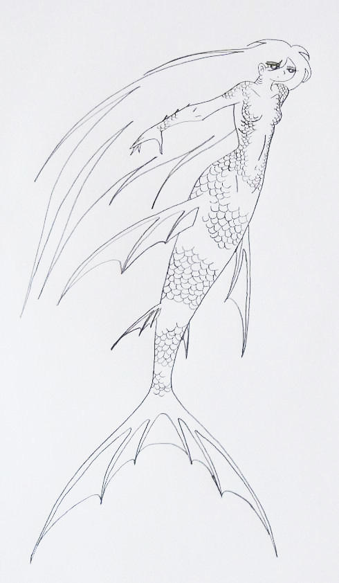 A Female Merrow by Jakegothicsnake on DeviantArt