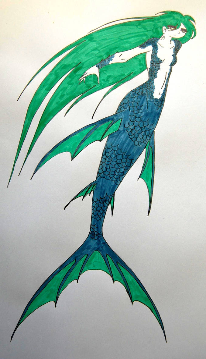 A Female Merrow V2 by Jakegothicsnake on DeviantArt