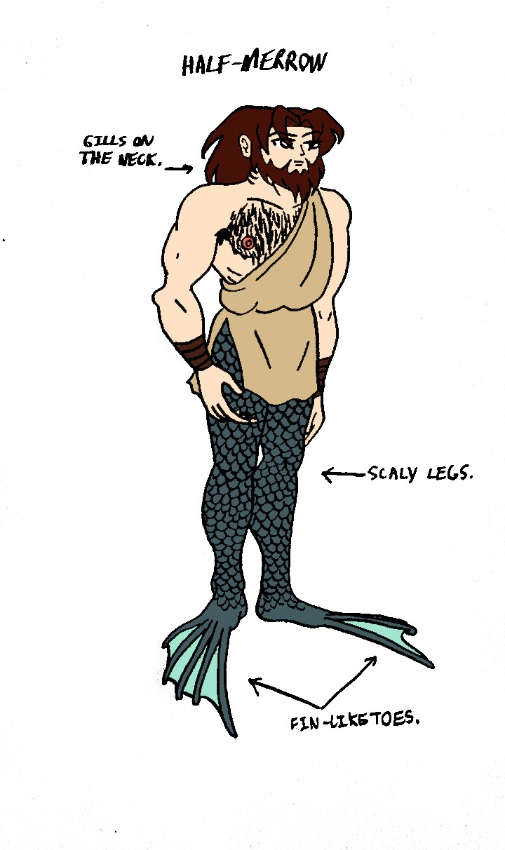 Half-Breeds/Human-Hybrids 3. Half-Merrow by Jakegothicsnake on DeviantArt