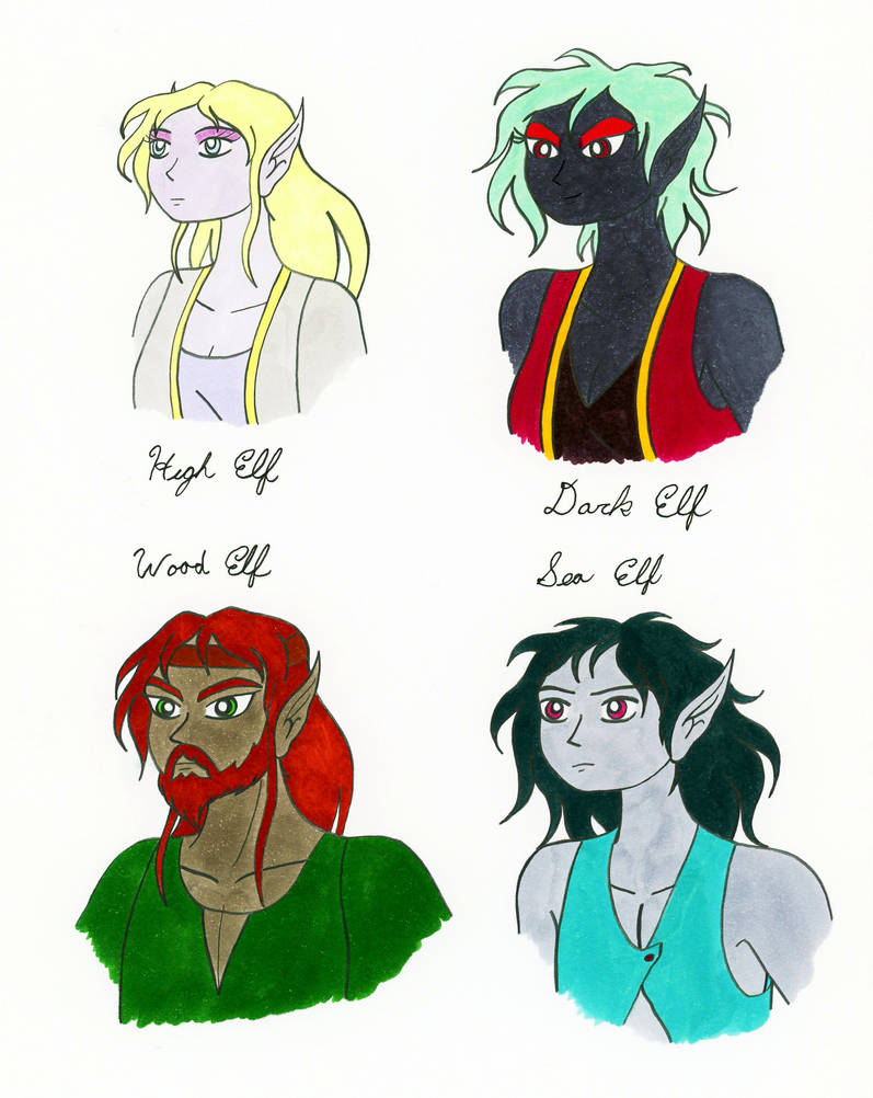 Elven Subraces By Jakegothicsnake On DeviantArt elven-subraces-by-jakegothicsnake-on-deviantart
