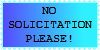 No Solicitation Stamp by Twitterlu