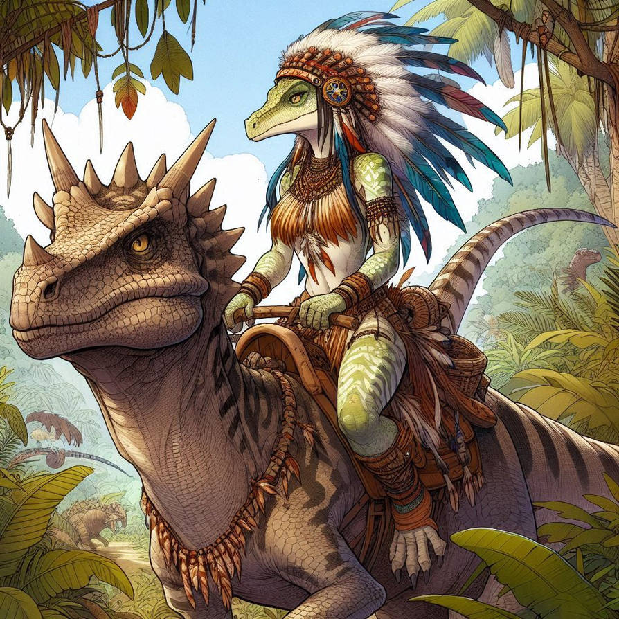 Japanese Dinosaur Rider Dinosaur Rider by MonsterGirlASMR on DeviantArt