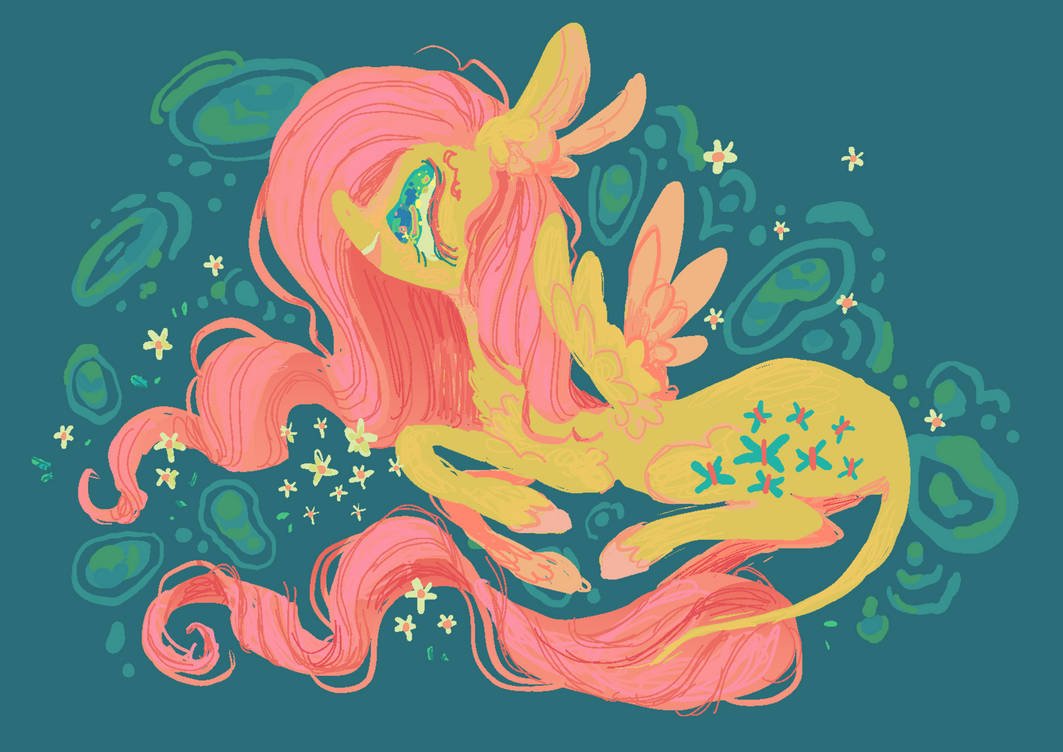 Flutterdaisy fluttershy and some flowers by astroeden on DeviantArt