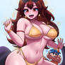 Golden Bikini Girlfriend