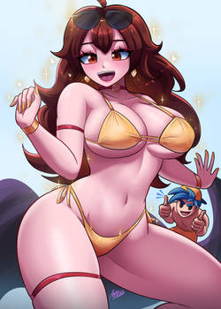 Golden Bikini Girlfriend