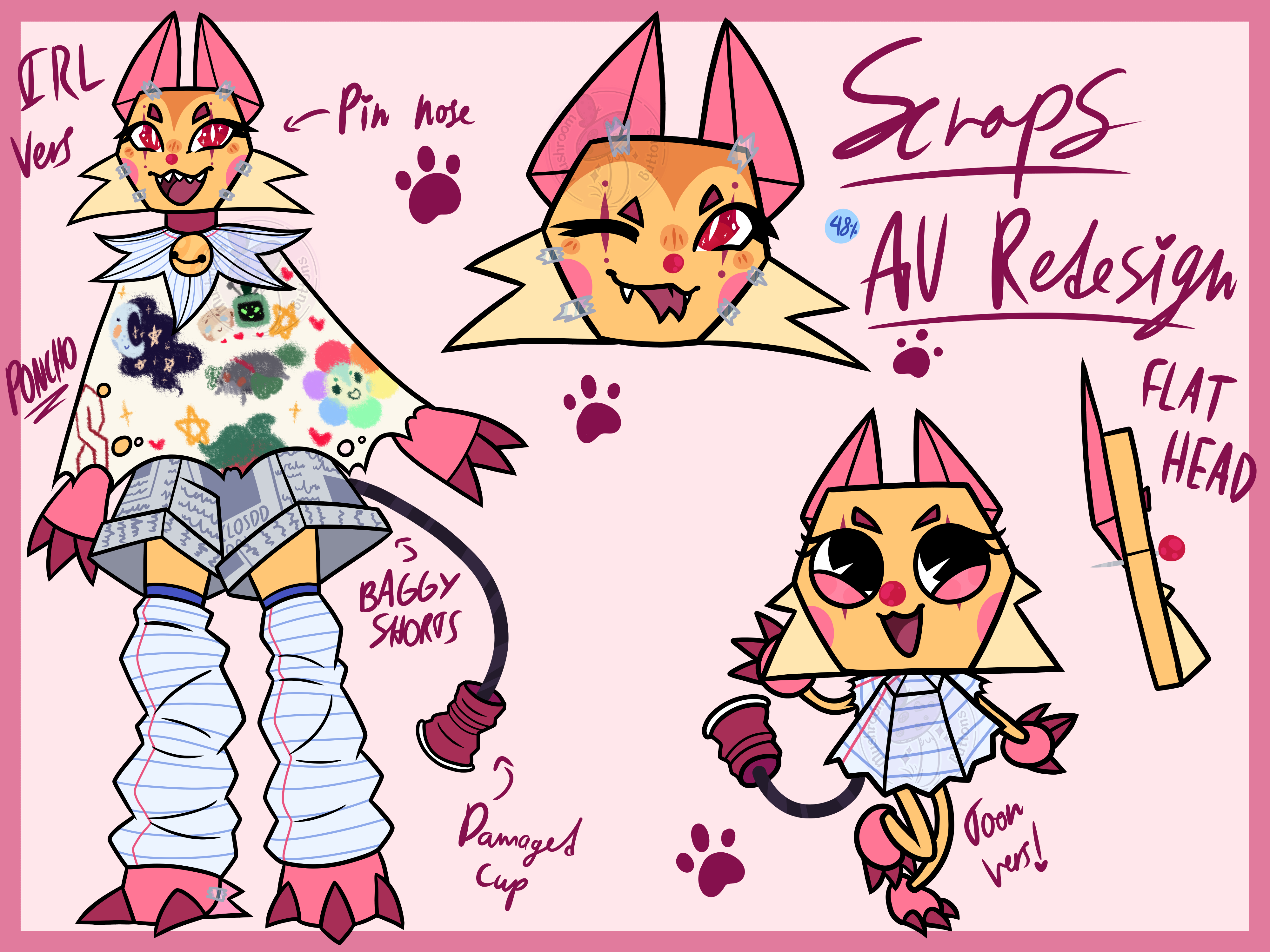 Scraps Skin Rework Scraps AU Redesign by MushroomButtons1 on DeviantArt