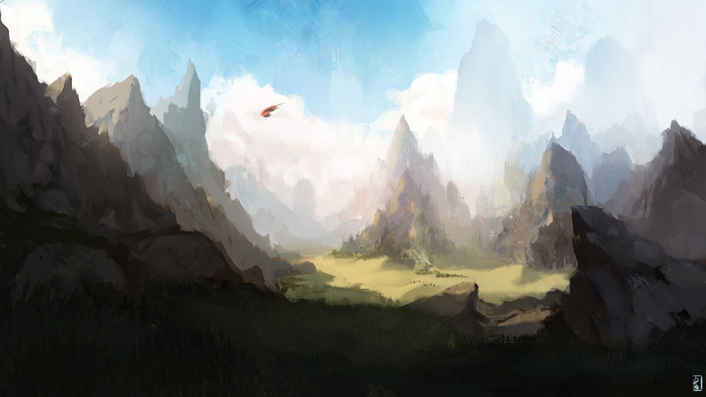 Random Landscape by phospheneart on DeviantArt