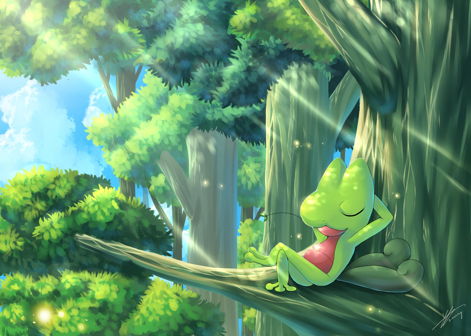 Pokemon : Time for a nap by R-nowong on DeviantArt