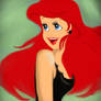 Ariel in black dress