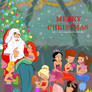 The little mermaids and Santa