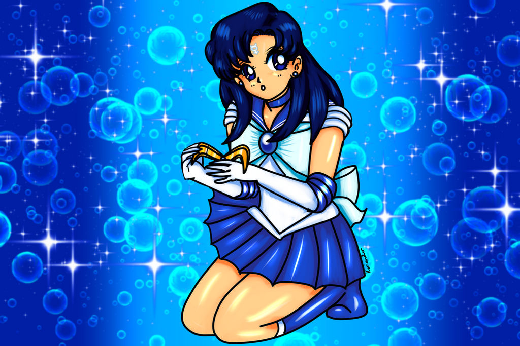 Long Haired Sailor Mercury (Mullet Ami)