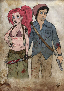 The Walking Disney : Ariel and Eric