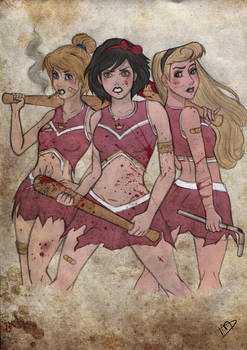 The Walking Disney : Snow, Cindy and Aurora