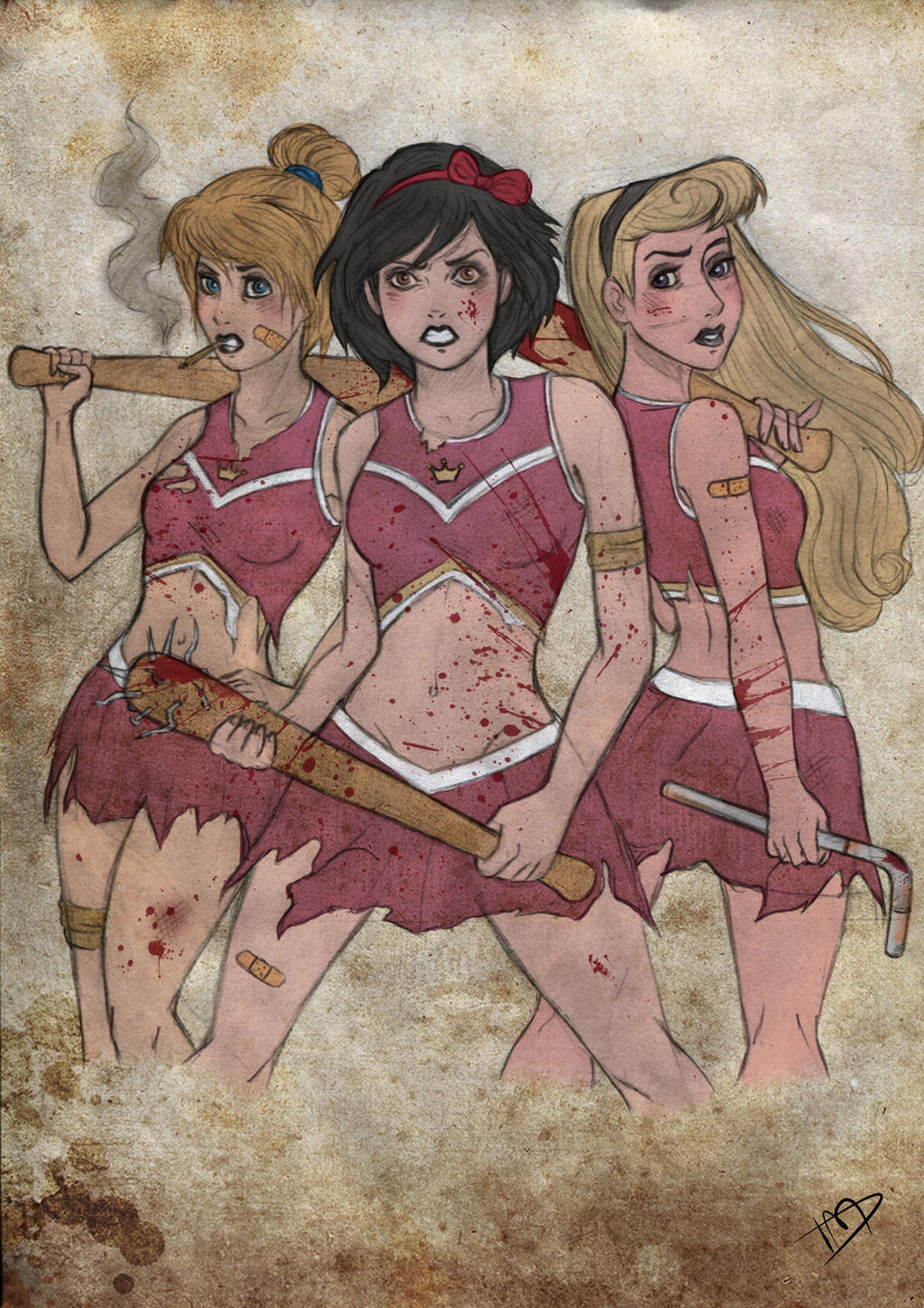 The Walking Disney : Snow, Cindy and Aurora
