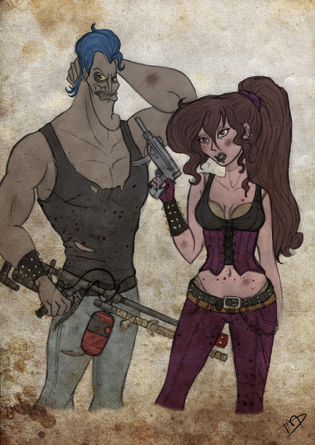 The Walking Disney : Meg and Hades