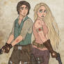 The Walking Disney : Rapunzel and Flynn