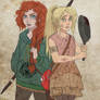 The Walking Disney/Pixar : Merida and Rapunzel 2