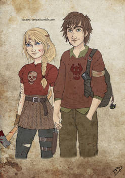 The Walking Dreamworks : Hiccup and Astrid
