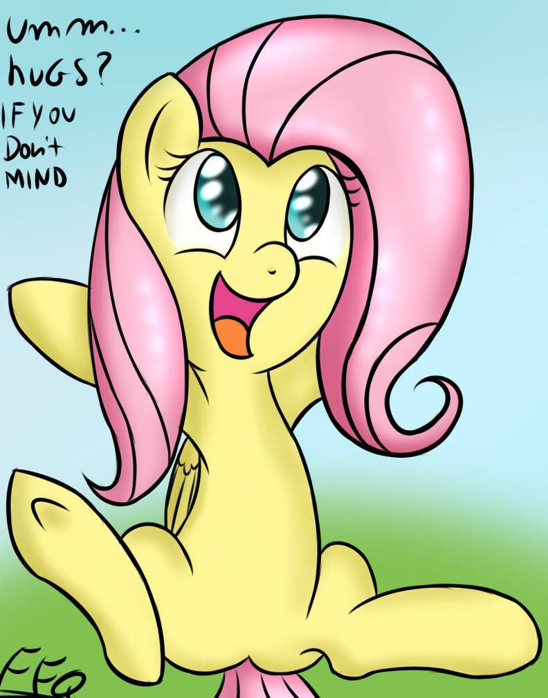 Fluttershy want hug.