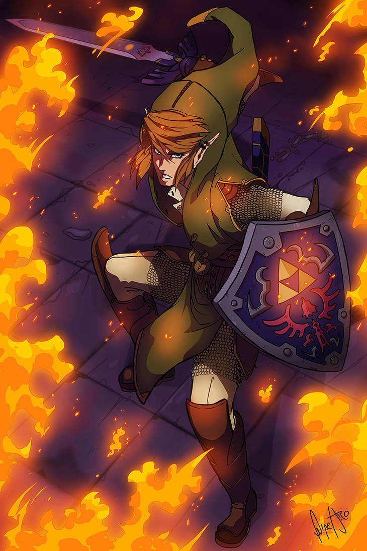 Through the fire and flames?  The Legend of Zelda: Link's