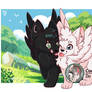 Chibi Couple Canine