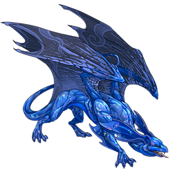 Smokey Blue - Mirror male dragon (FR)