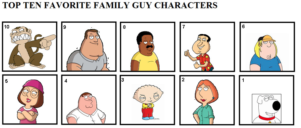 Top 10 Favorite Family Guy Characters by hmcvirgo92 on DeviantArt