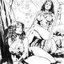 Wonder woman and queen hippolyta