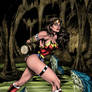 Wonder Woman In Cave  Colored  By Ren1972