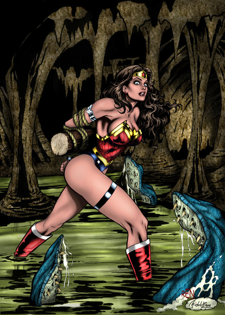 Wonder Woman in chains by MindlessAI on DeviantArt