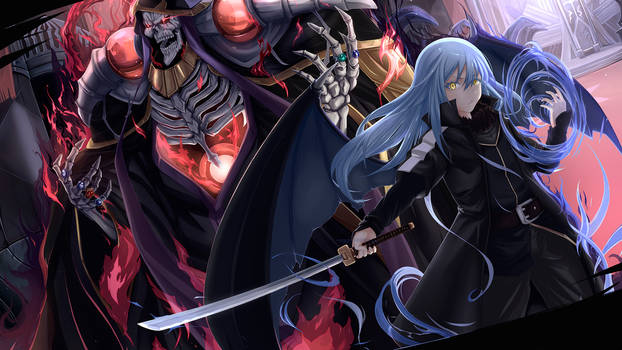 Ainz Ooal Gown and Rimuru Tempest 