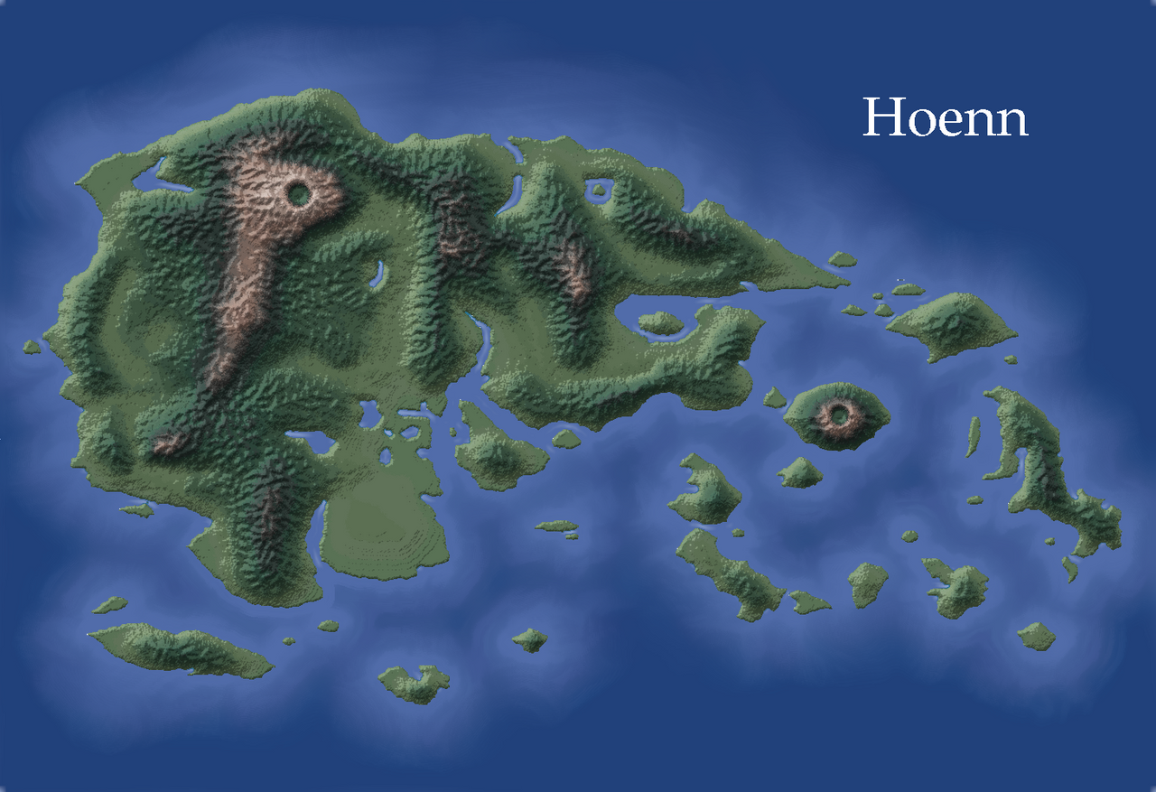 Satelite map of Hoenn by TheKingUnder1 on DeviantArt