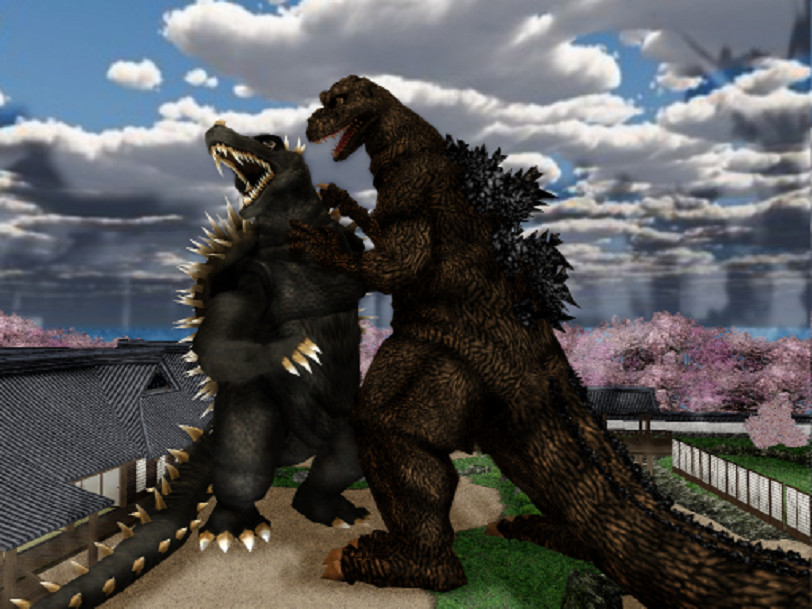 MMD Godzilla - Godzilla Raids Again (Request)