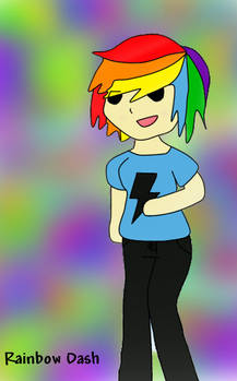 Rainbow Dash- With Background