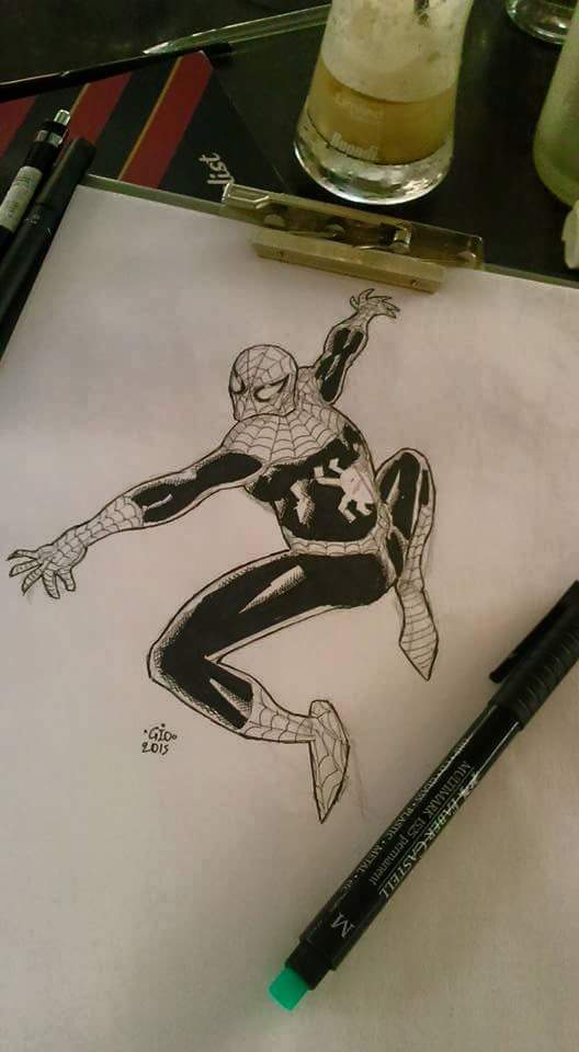 Drink n draw - Spiderman...