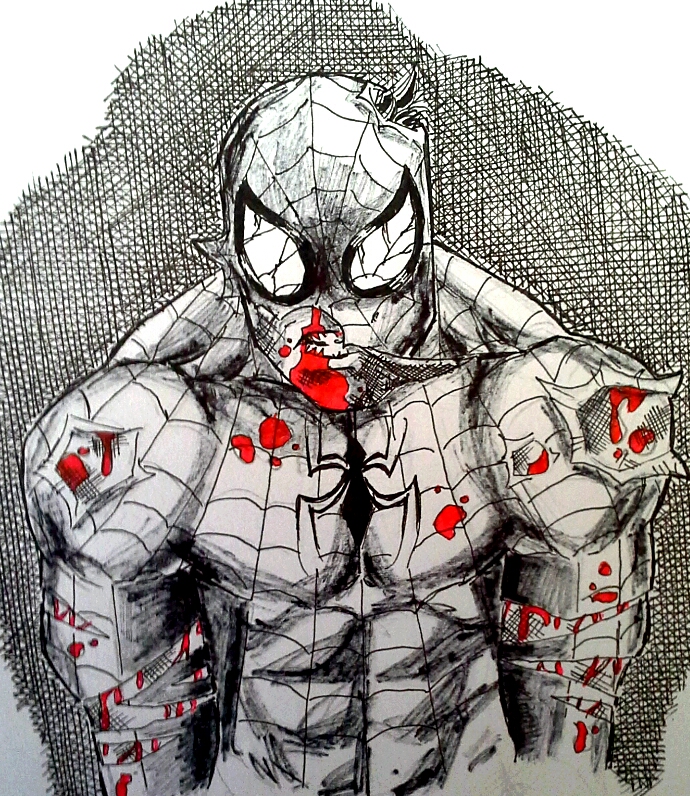 Battle damaged Spider-man by GiorgosKollias on DeviantArt
