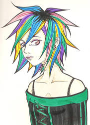 Rainbow Hair Elf-girl Thingie