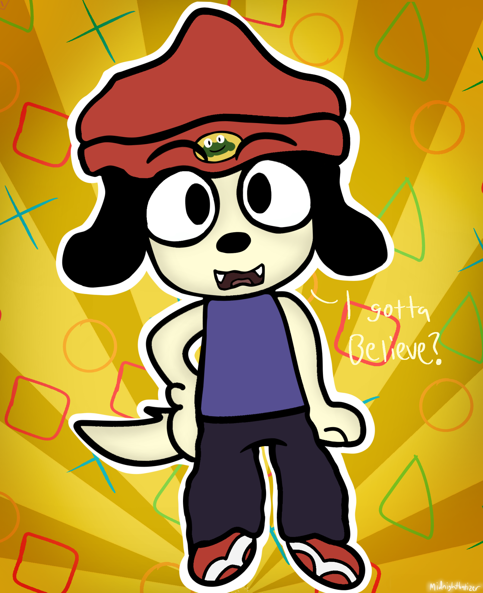 Parappa Has Got to Believe by Midnightbatizer on DeviantArt