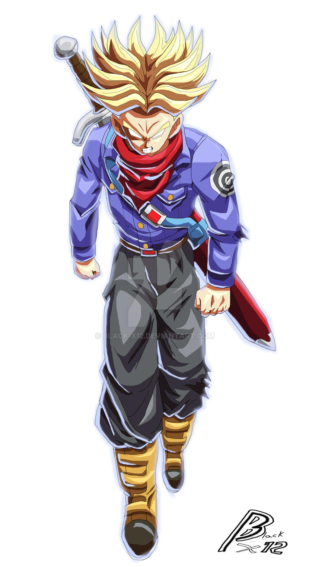 Trunks SS Rage(fighterZ style)(fan made) by Black-X12 on DeviantArt