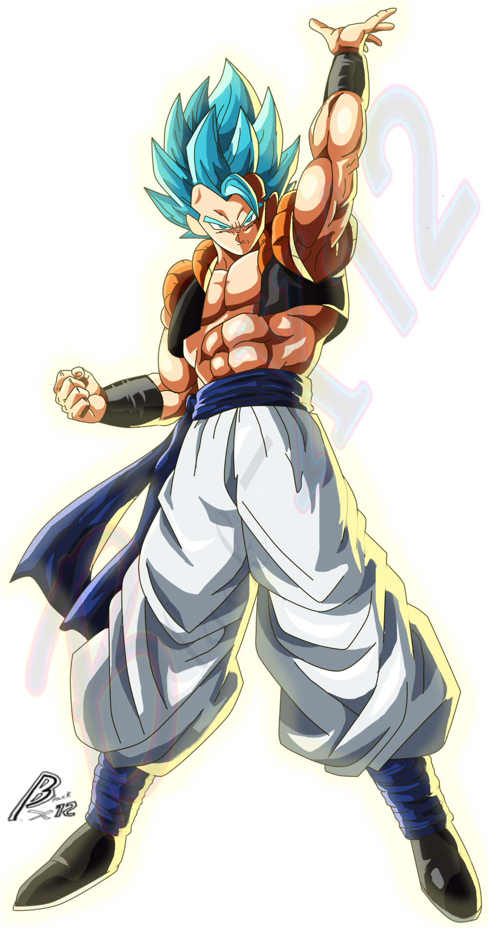 Super Gogeta Blue(fighterZ style) by BlackX12 on DeviantArt