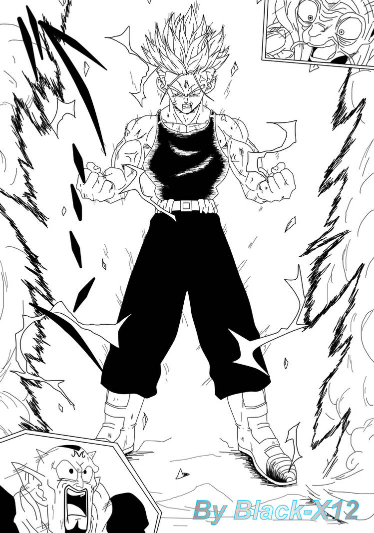 Trunks turns SS2!! by Black-X12 on DeviantArt